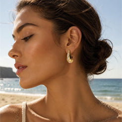 Ocean Drops Ohrringe Gold