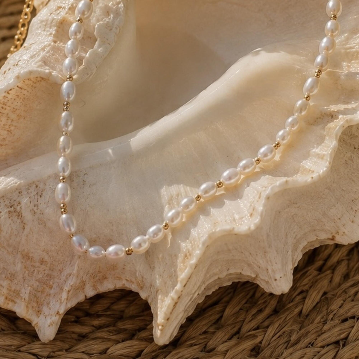 Sea Glow Pearls Kette Gold