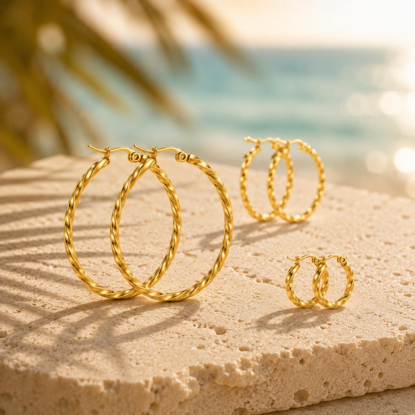 Twisted Elegance Ohrringe Gold