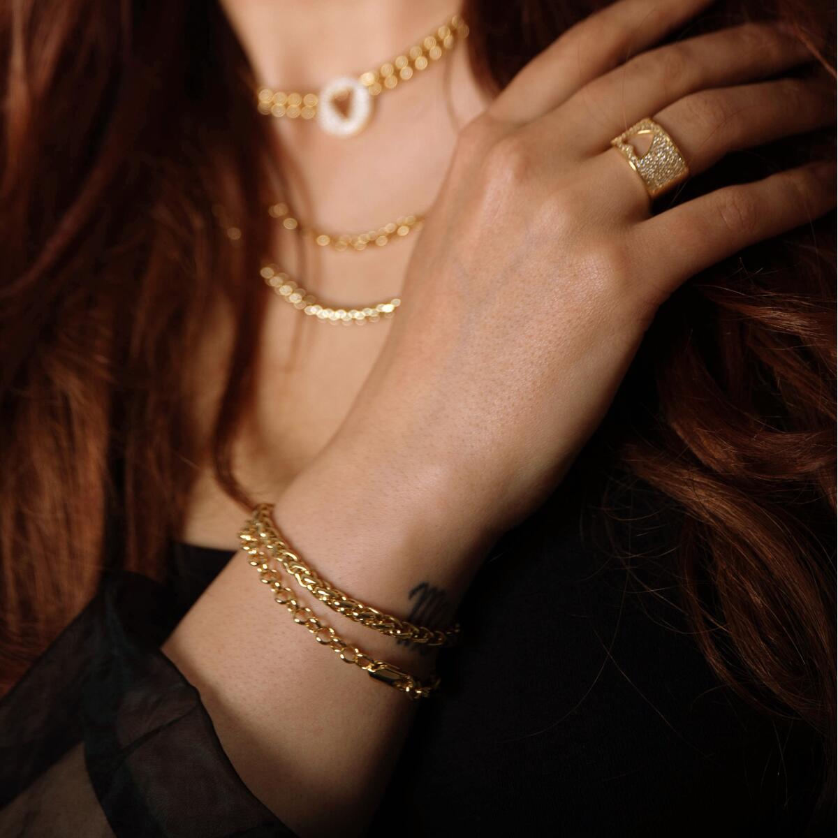 Plait Armband Gold B6048D
