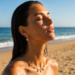 Sunkissed Hearts Ohrringe Gold