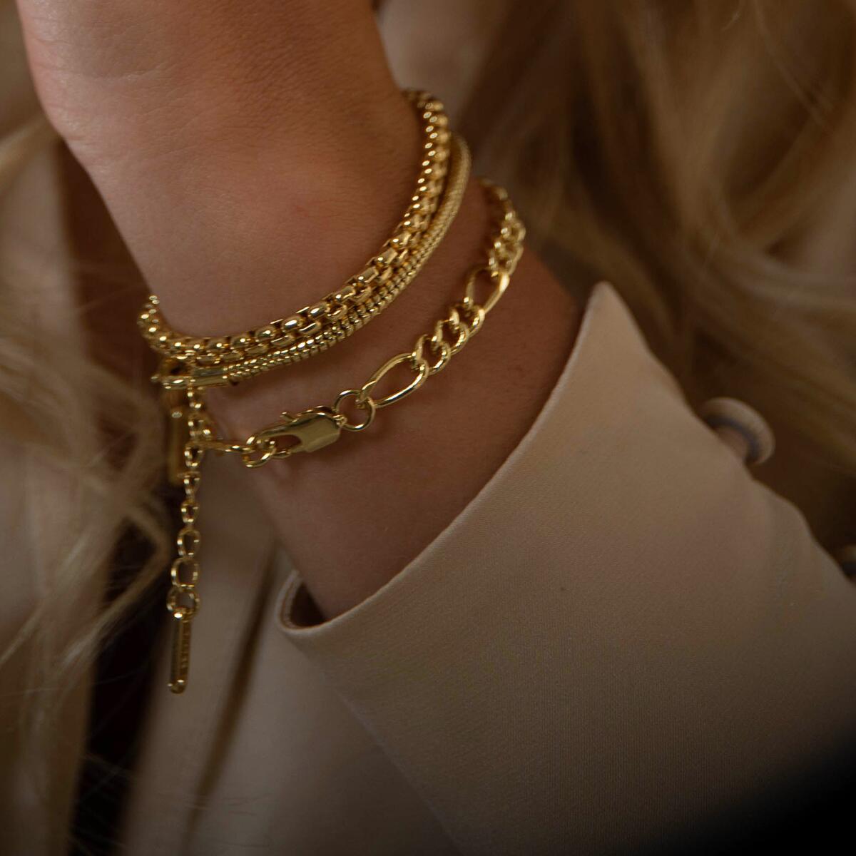Figaro Armband Gold B6078D