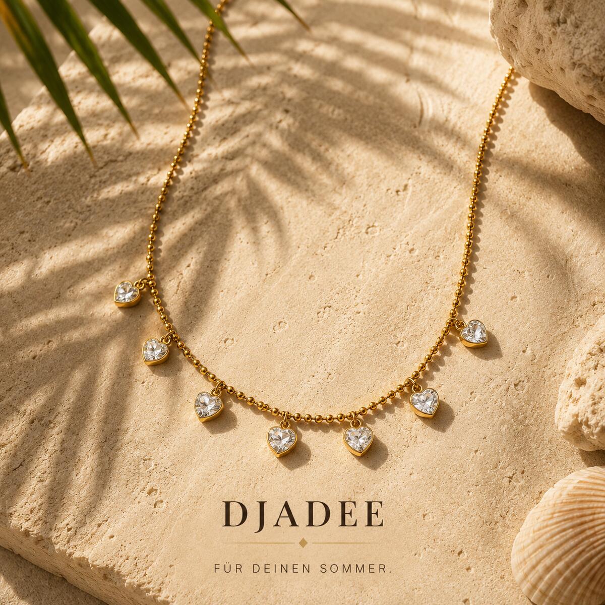 Sunkissed Hearts Kette Gold