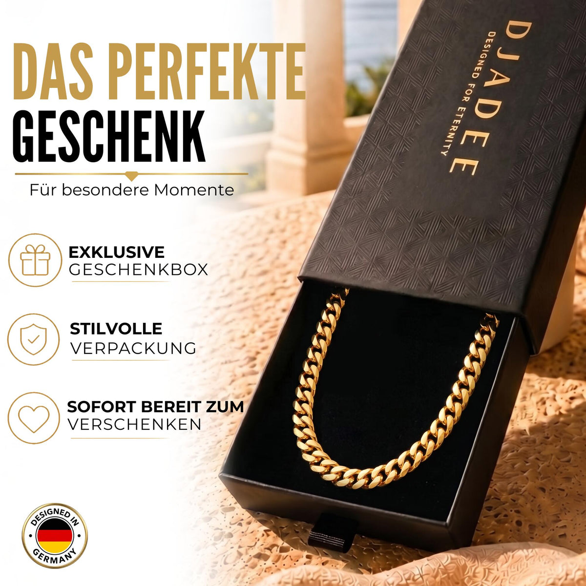 Cuban Statement Kette Gold