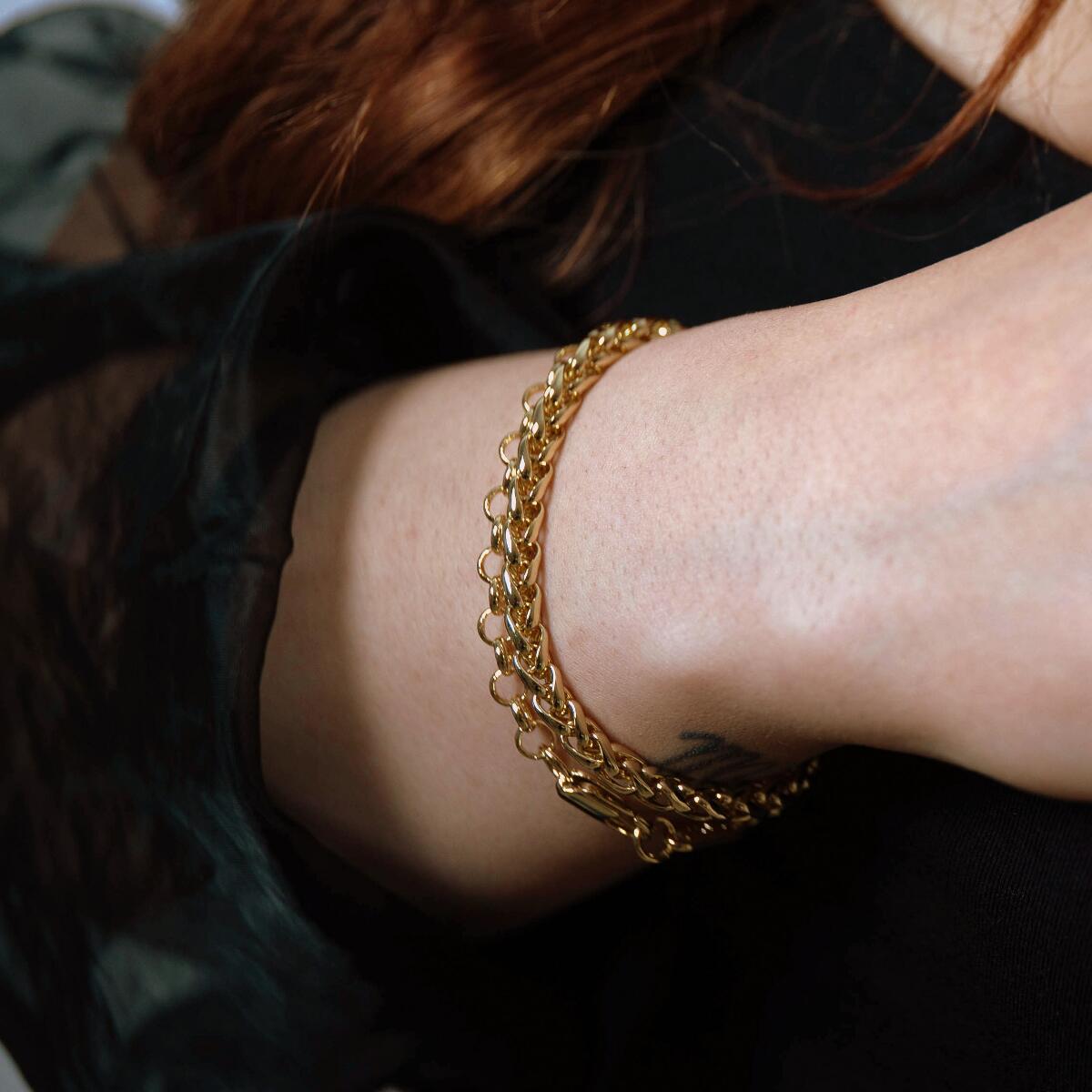 Plait Armband Gold B6048D