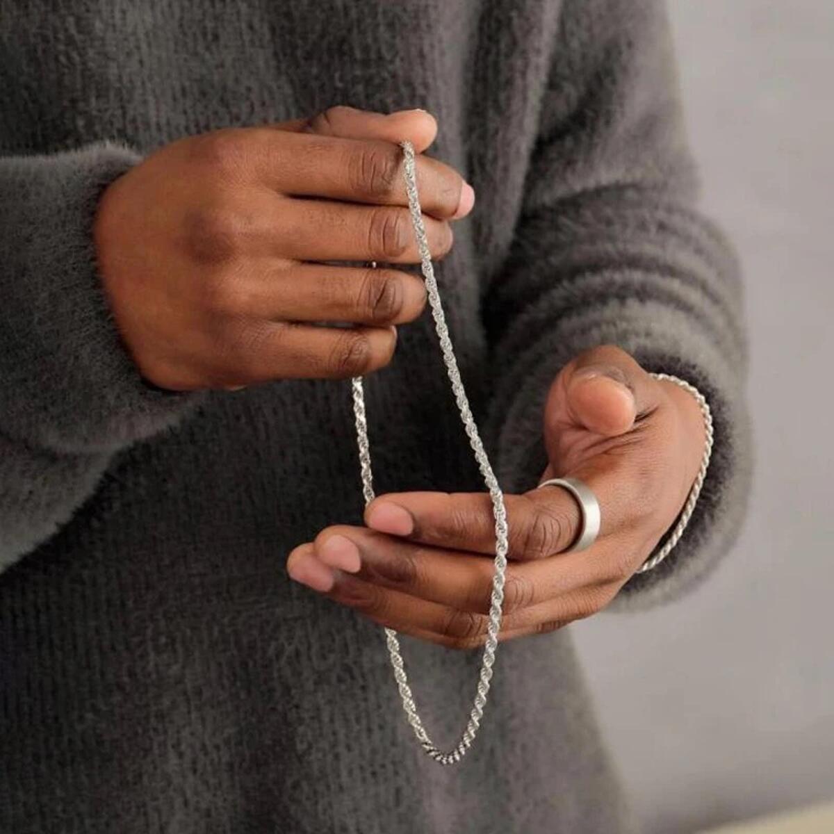 Rope Kordelkette Silber K2879D