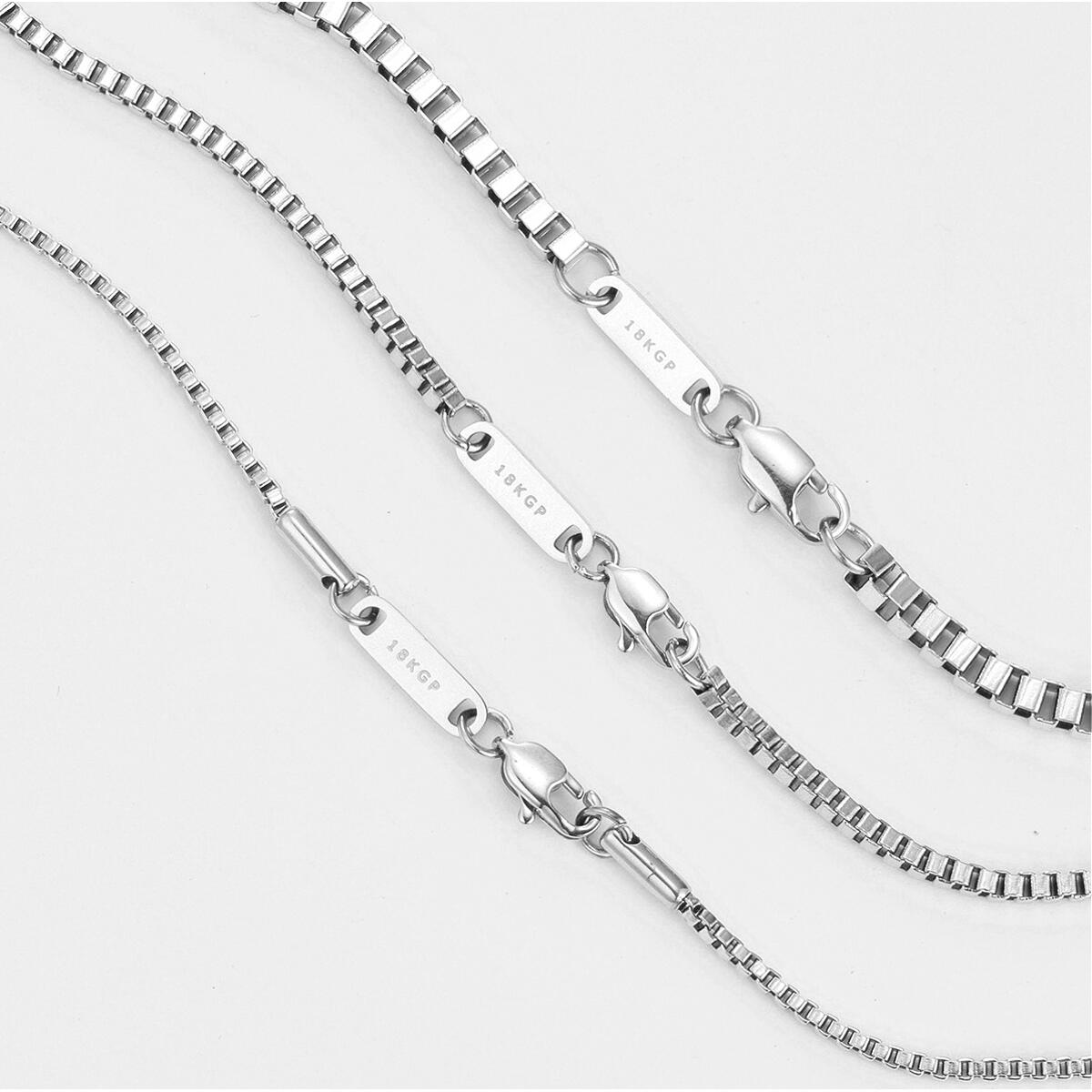 Venezian Box Kette Gold Silber K6367D