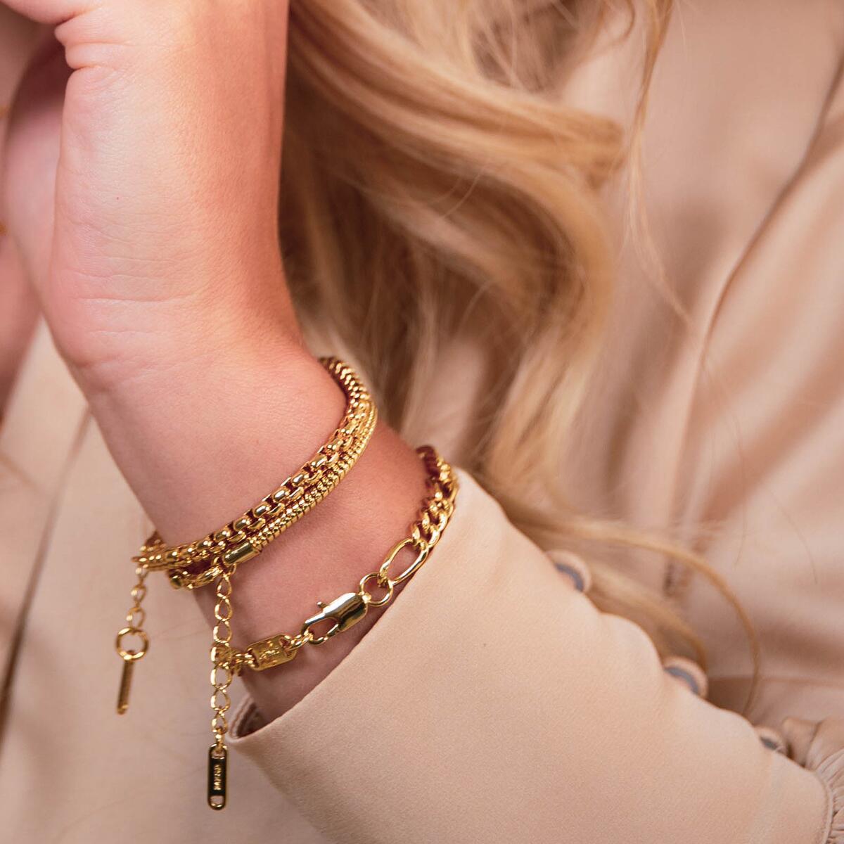 Figaro Armband Gold B6078D