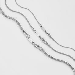 Round Snake Kette Silber K6364D
