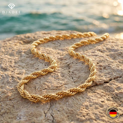 Twisted Rope Kette Gold Silber