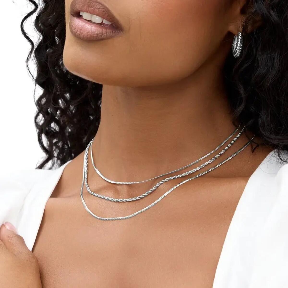 Rope Kordelkette Silber K2879D