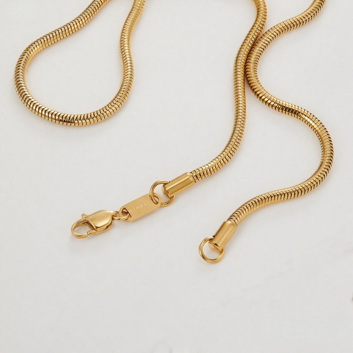 Round Snake Kette Gold K6364D