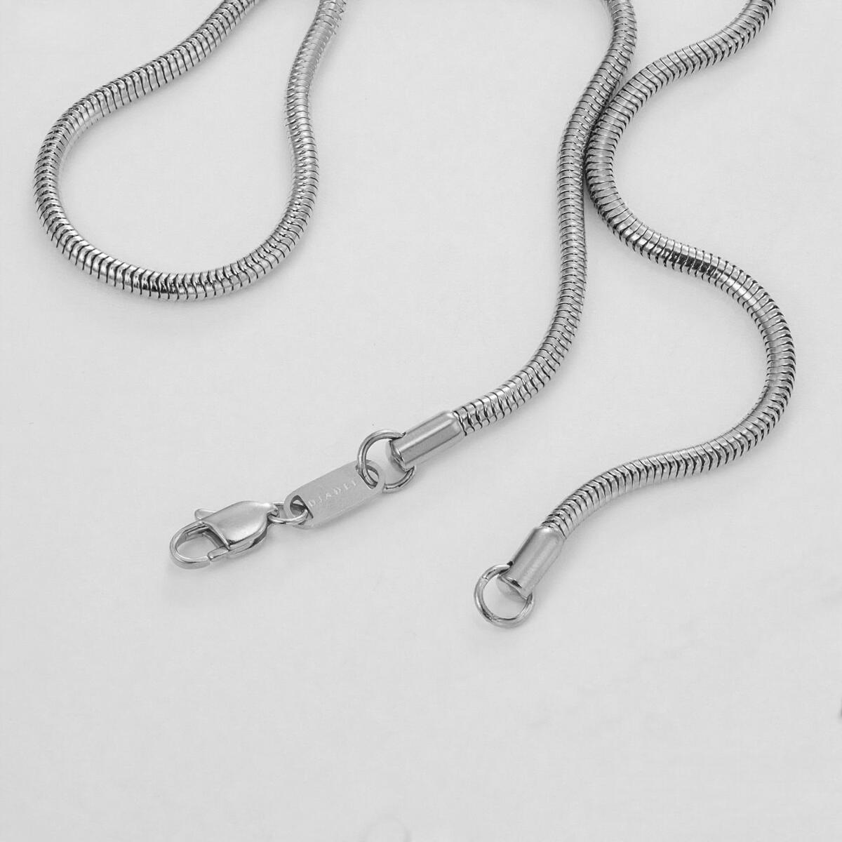Round Snake Kette Silber K6364D