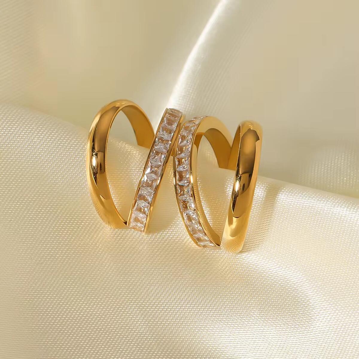 Elegance Duo Ohrringe Gold O6374D