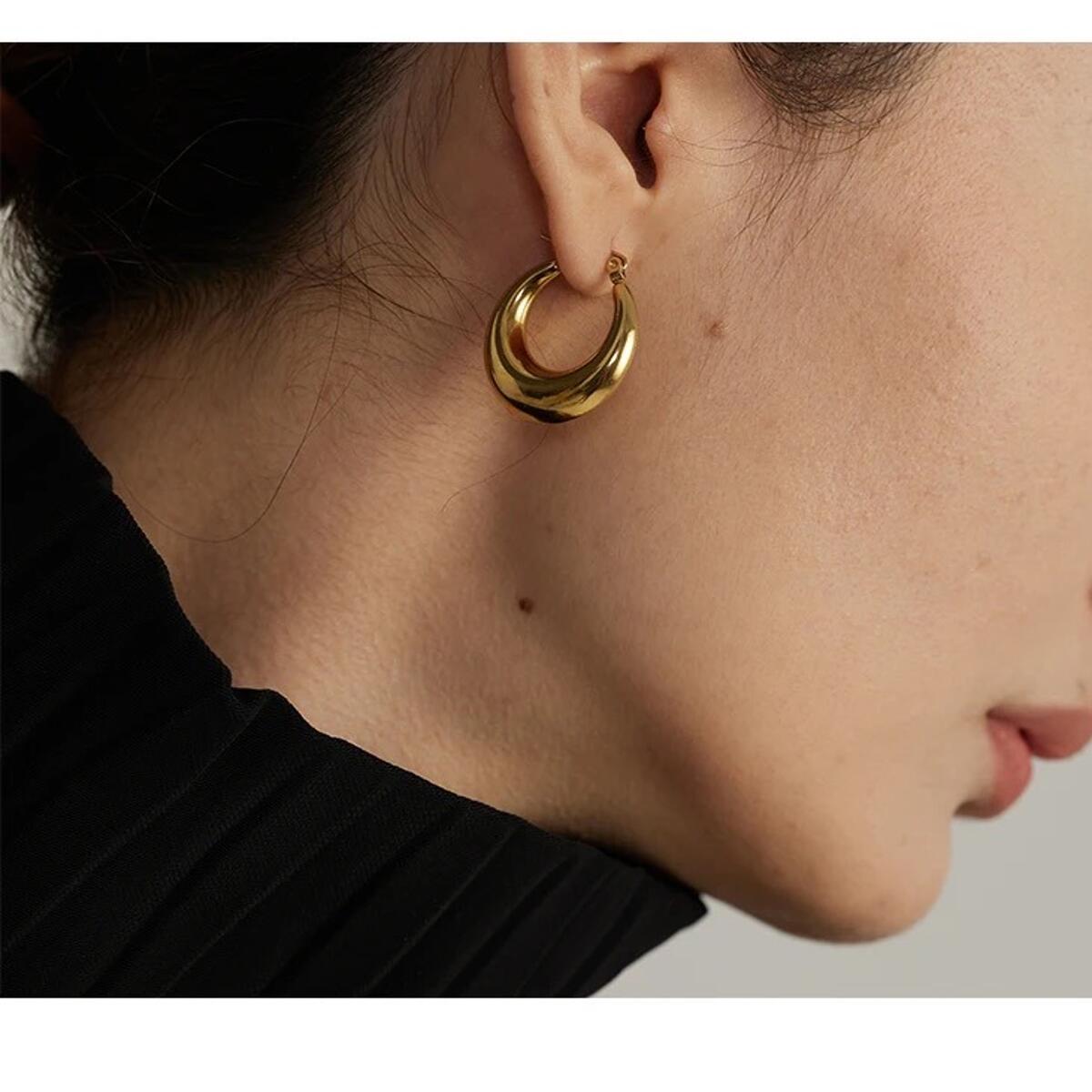 Moon Sea Ohrringe Gold Silber O6289D