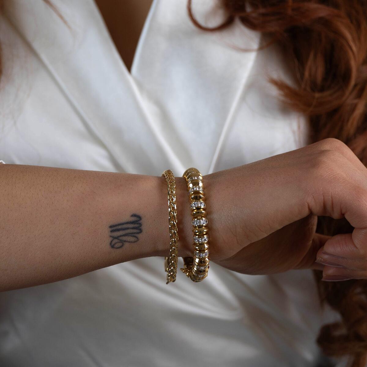 Plait Armband Gold B6048D
