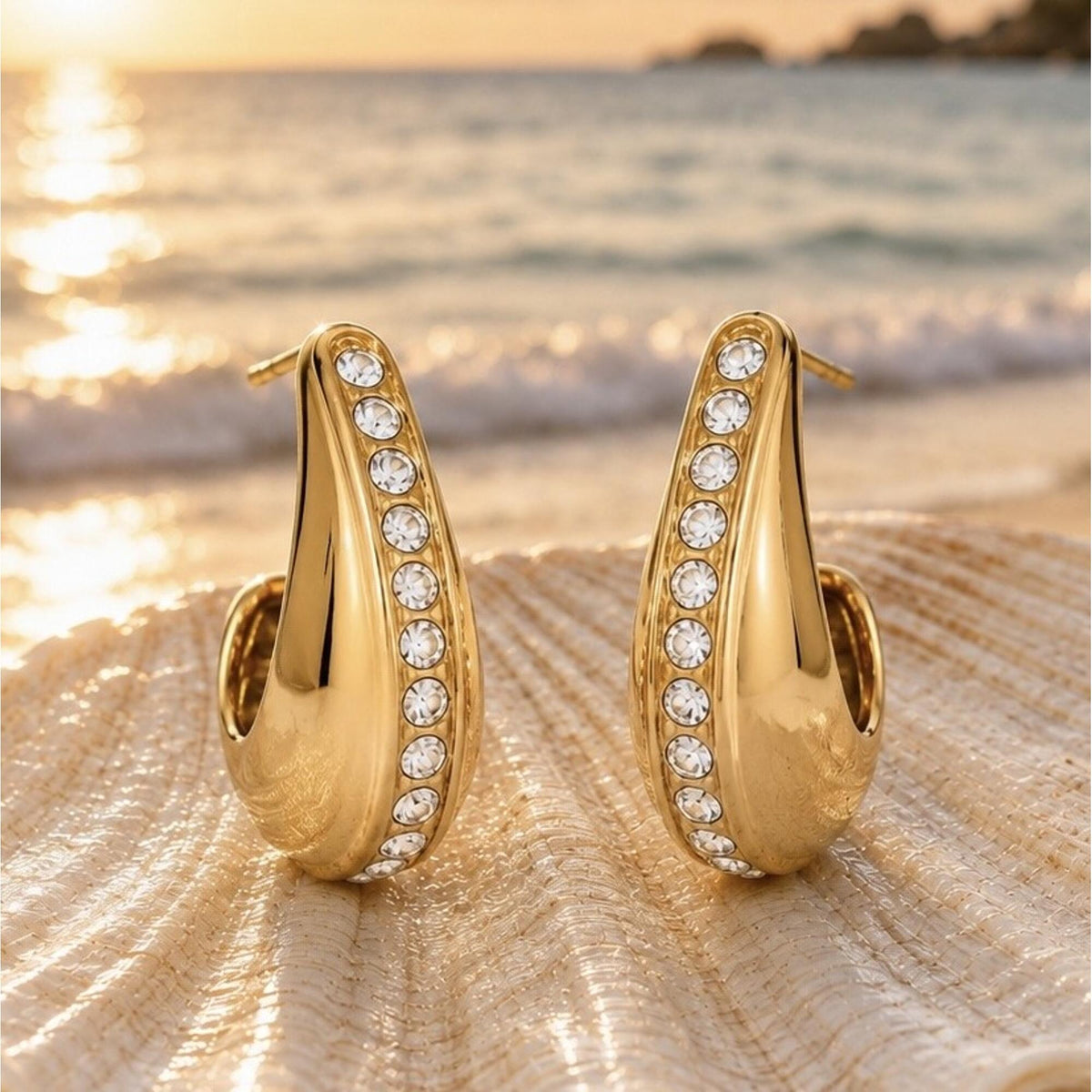 Ocean Drops Ohrringe Gold