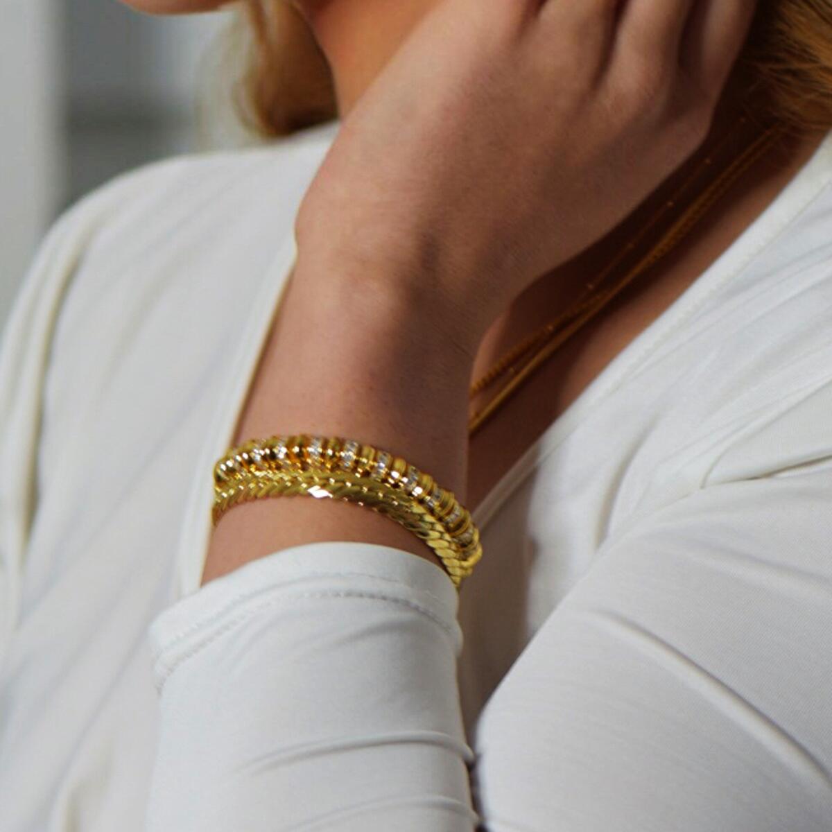 Ambre Armband Gold B6062D